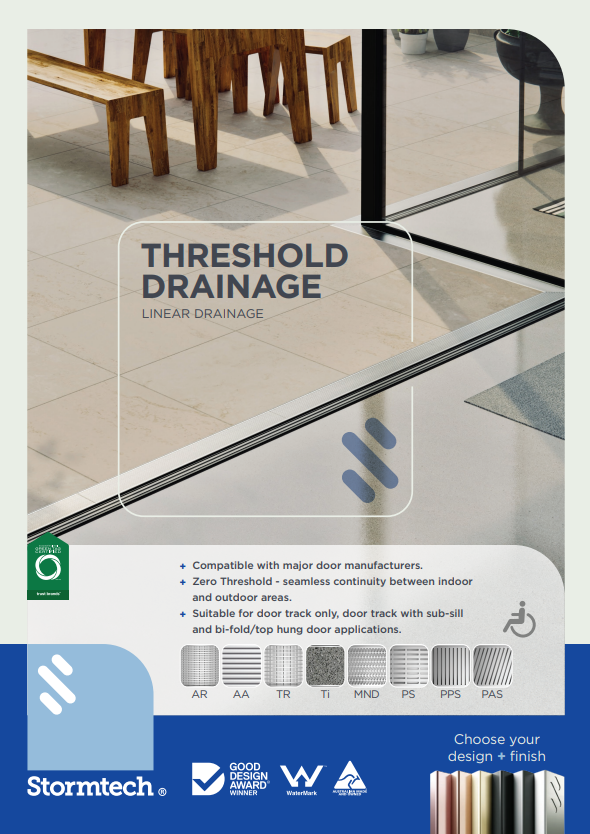 Threshold drainage
