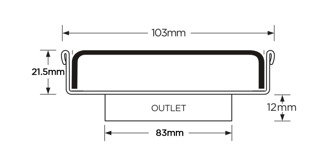 SQ100PASDN100 Square Floor Waste