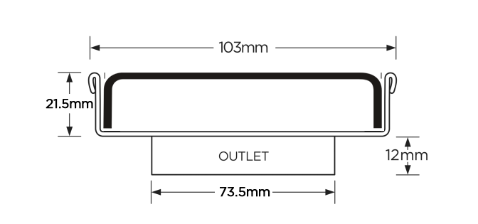 SQ100PASDN80 Square Floor Waste